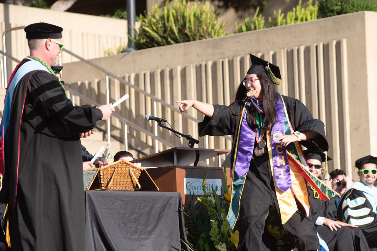 People enjoying Commencement