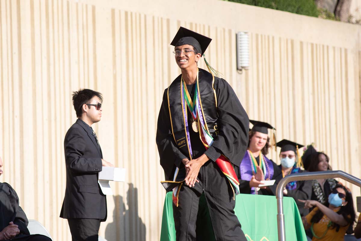 People enjoying Commencement