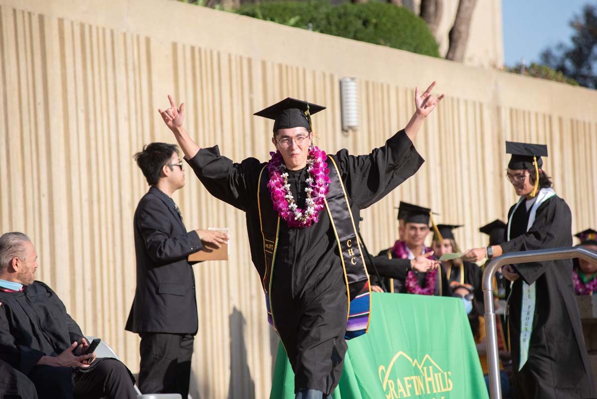 People enjoying Commencement