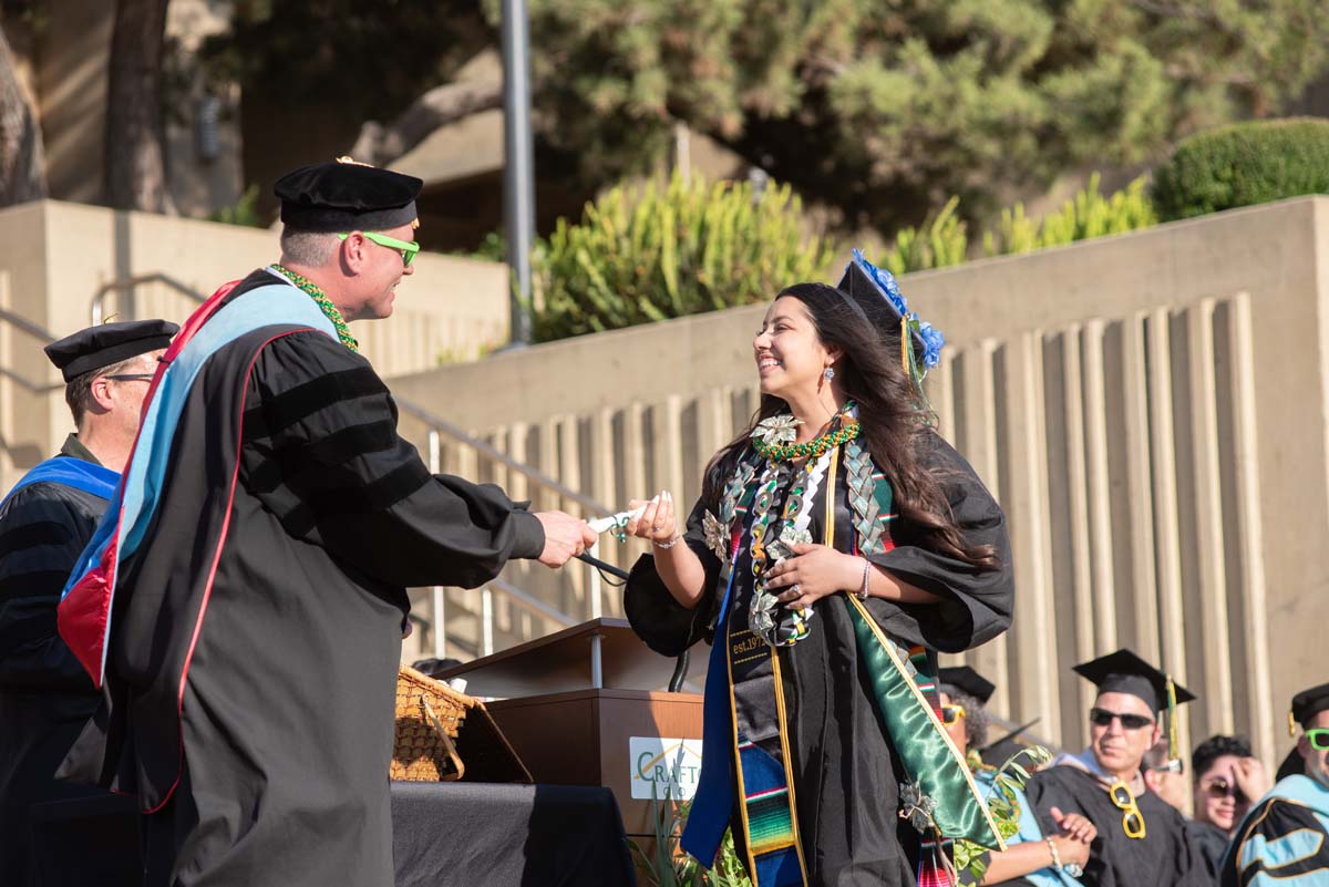 People enjoying Commencement