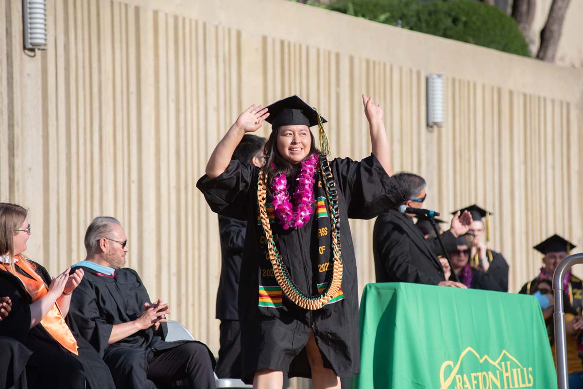 People enjoying Commencement