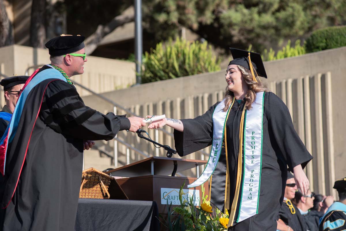 People enjoying Commencement