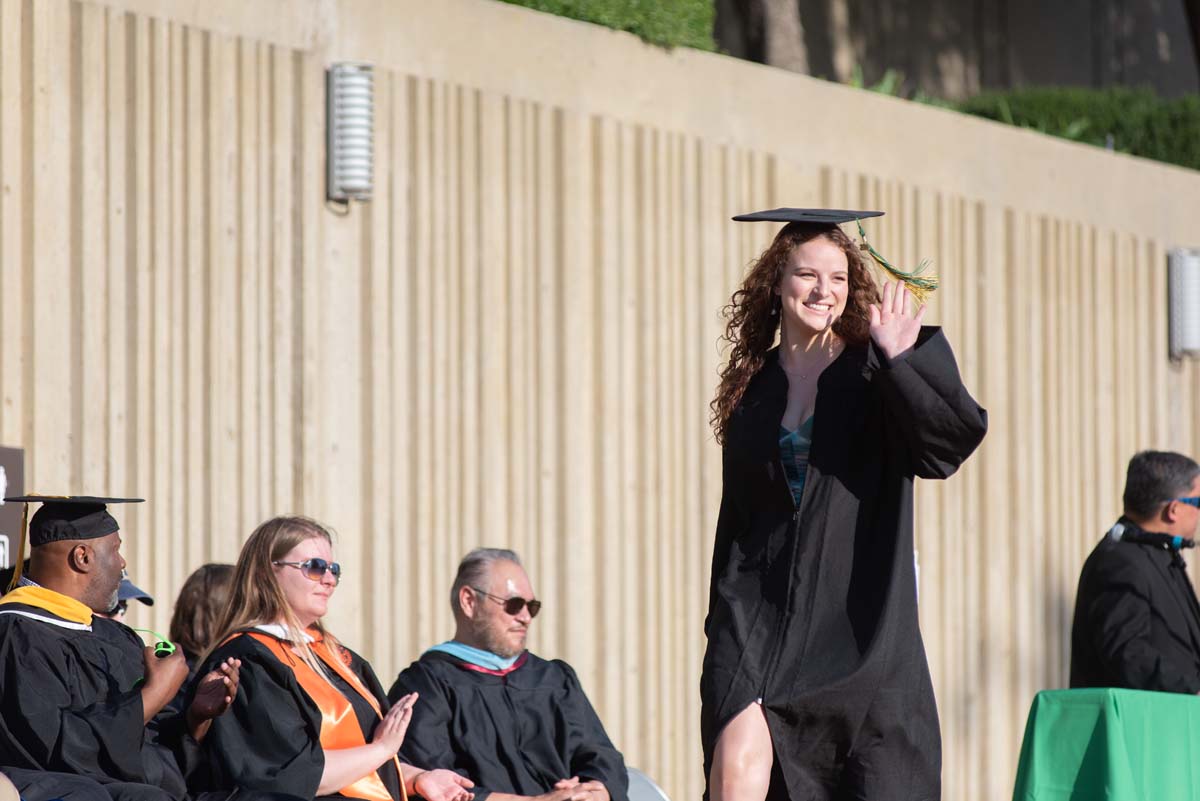 People enjoying Commencement