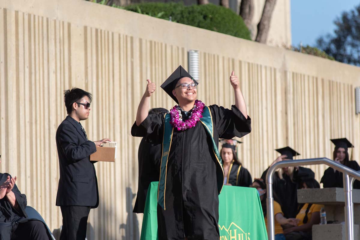 People enjoying Commencement