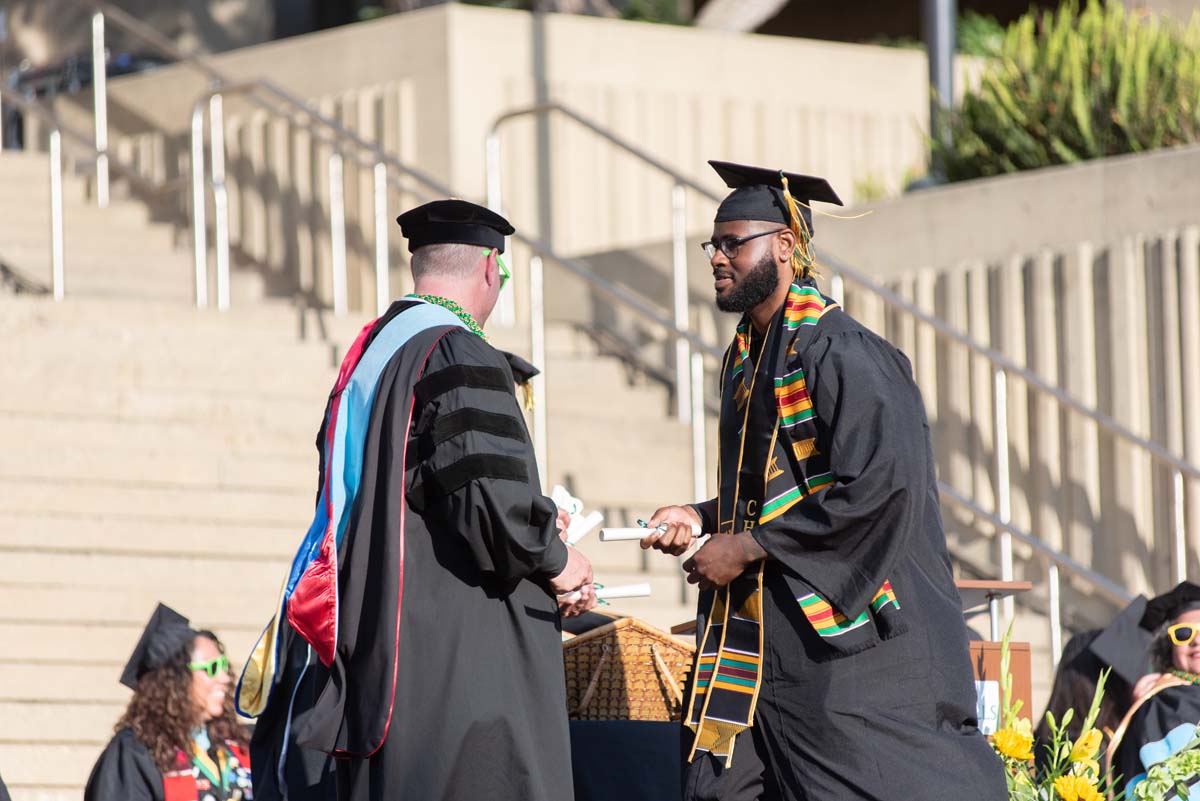 People enjoying Commencement