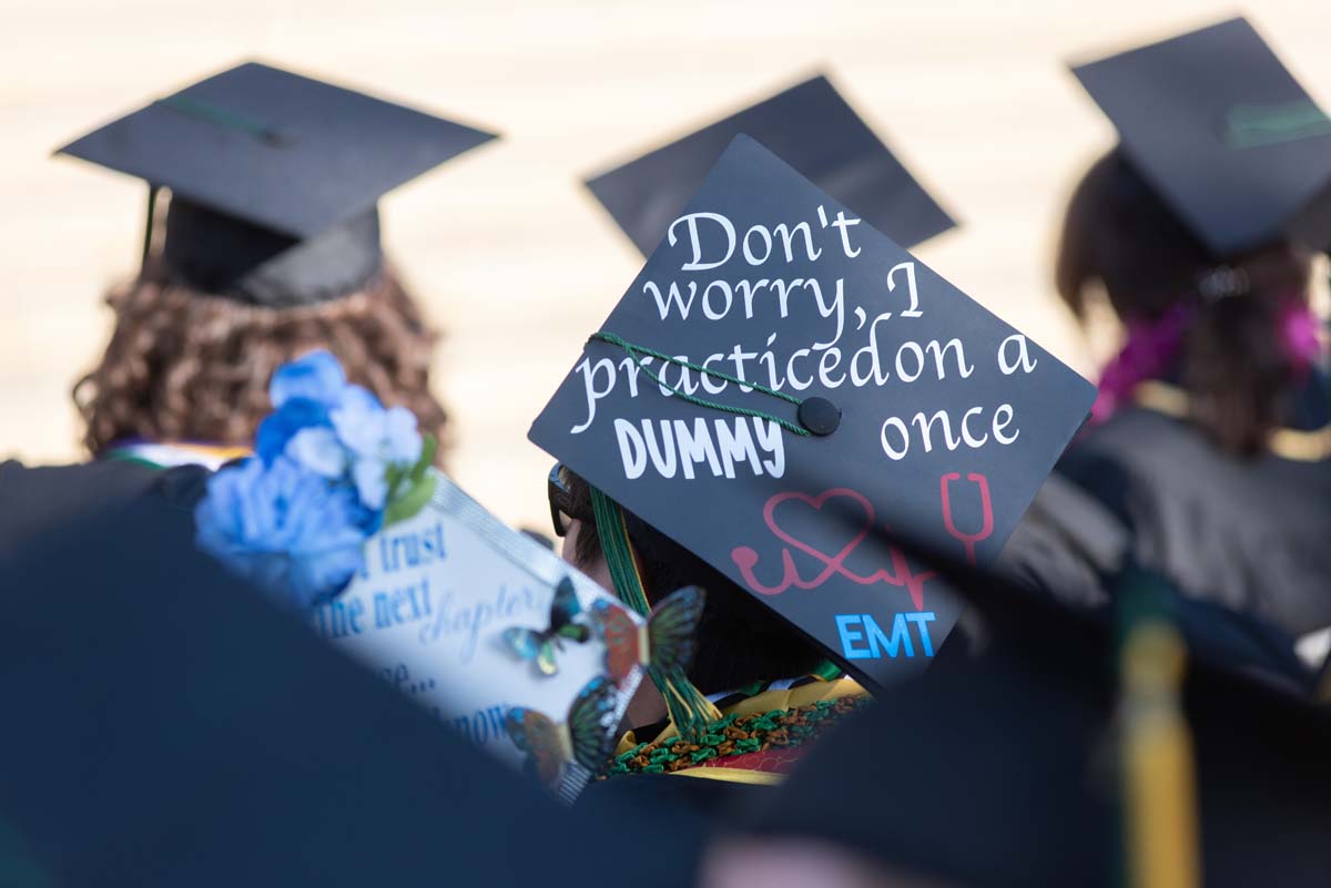 People enjoying Commencement