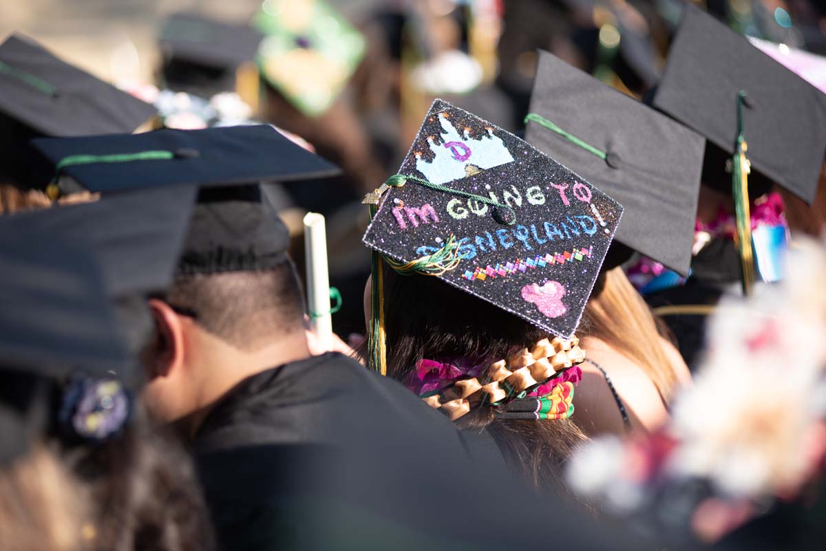 People enjoying Commencement