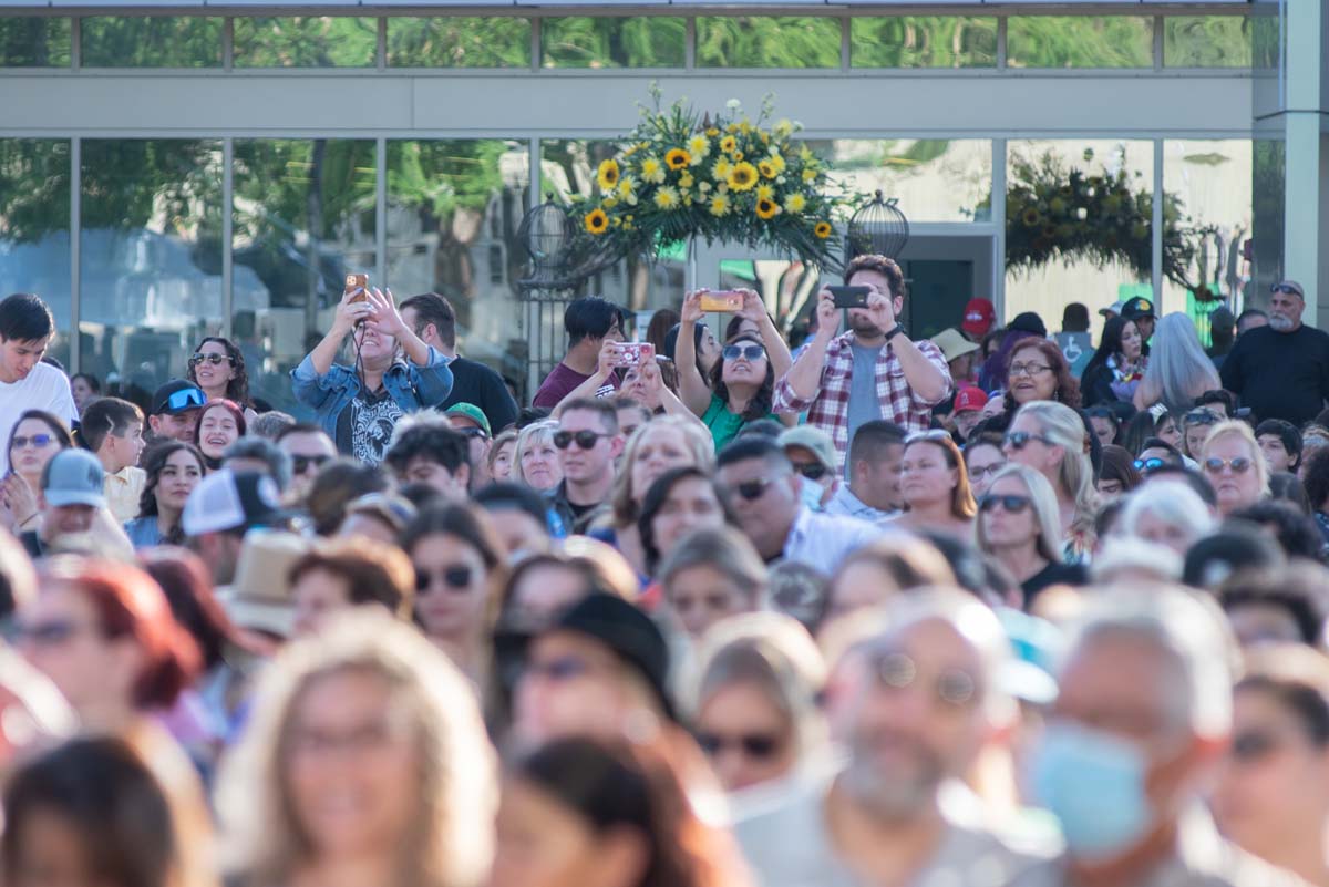 People enjoying Commencement