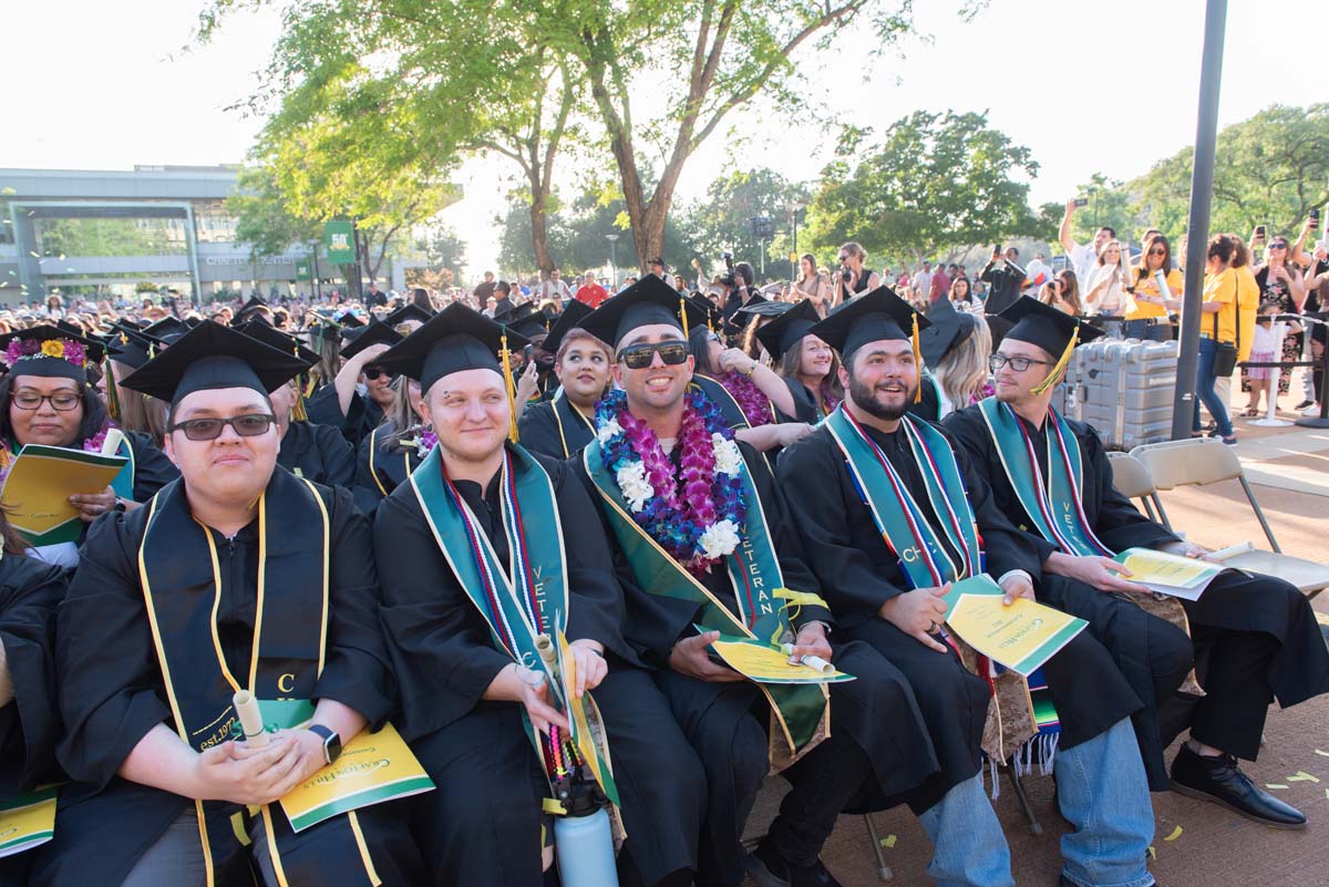 People enjoying Commencement