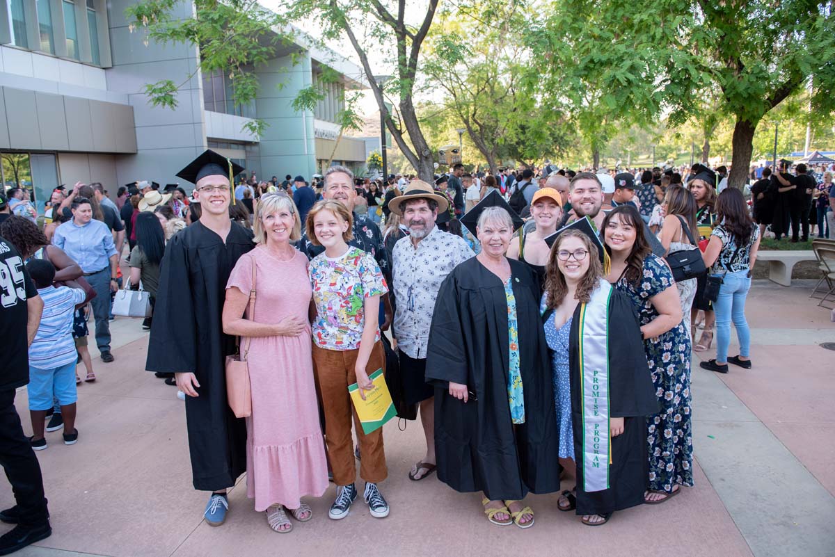 People enjoying Commencement