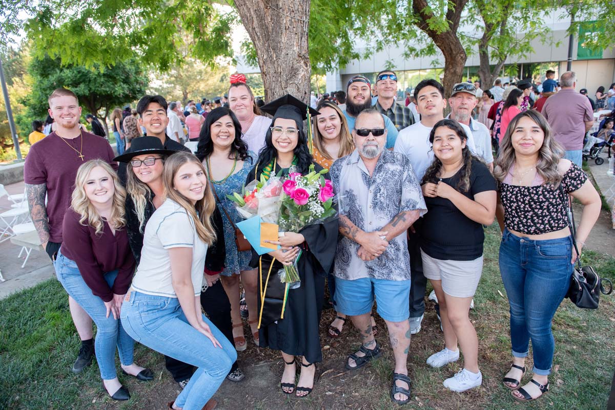 People enjoying Commencement