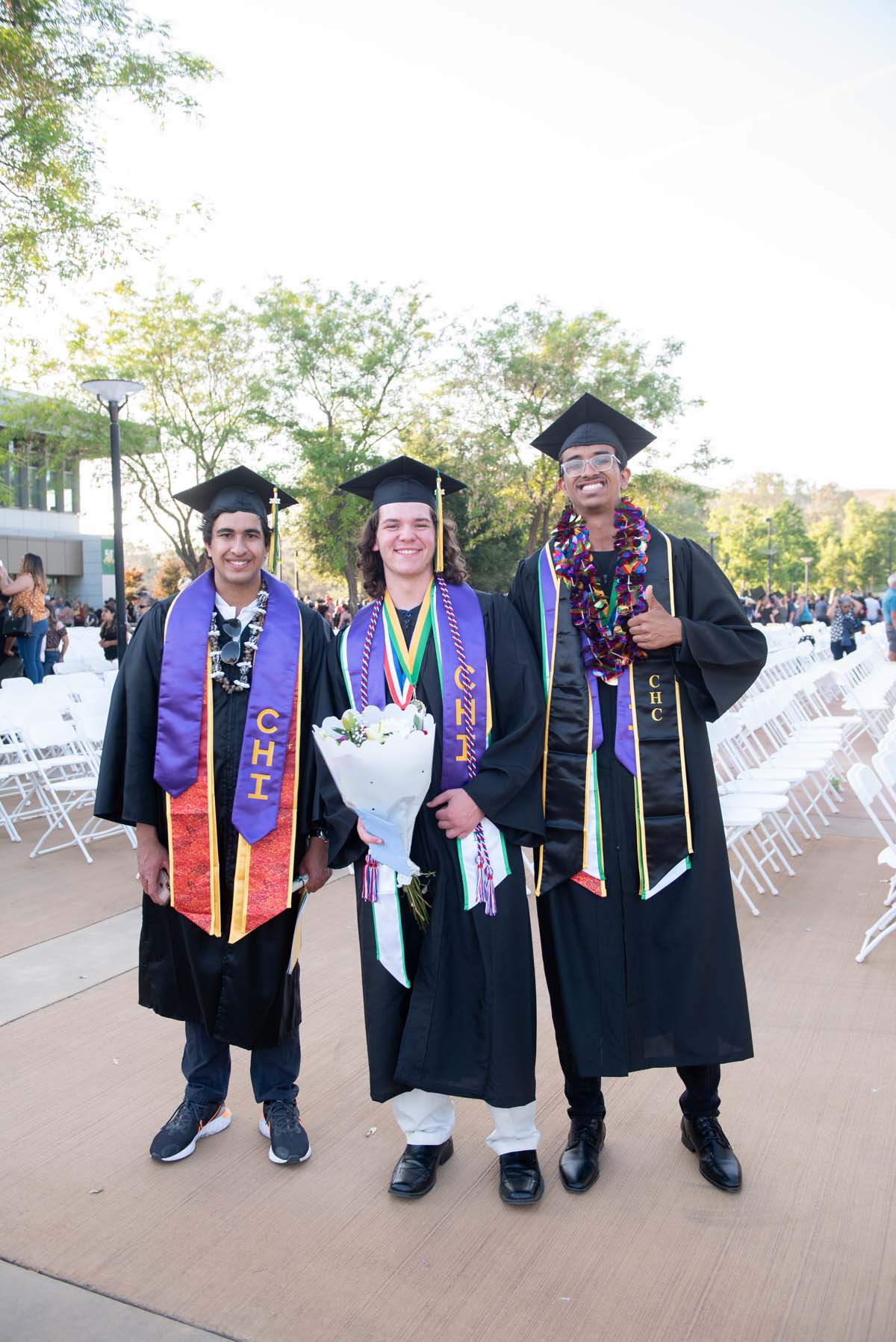 People enjoying Commencement