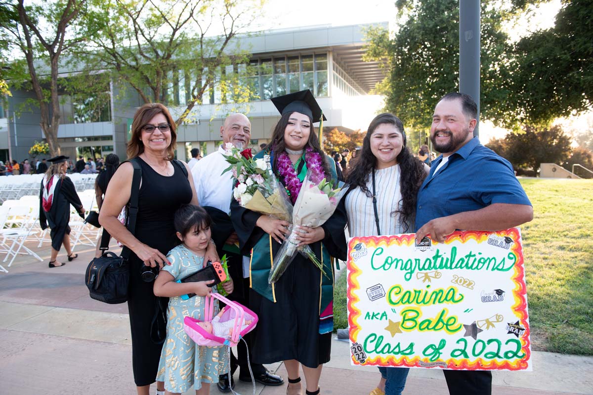 People enjoying Commencement