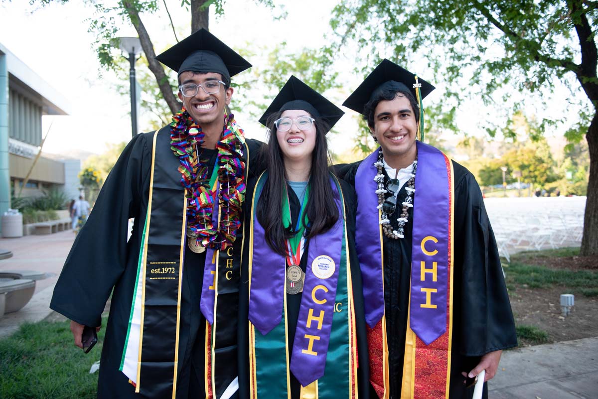 People enjoying Commencement