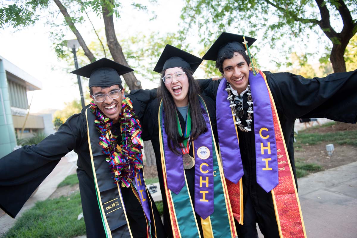 People enjoying Commencement