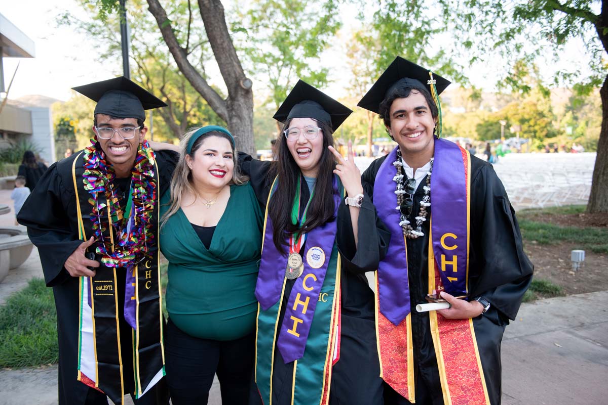 People enjoying Commencement