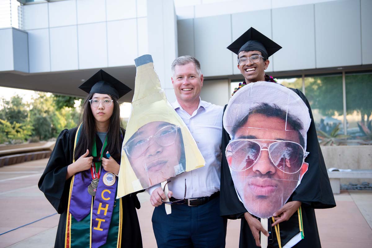 People enjoying Commencement