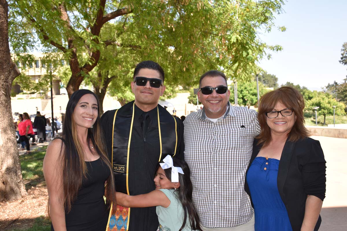 People enjoying Commencement