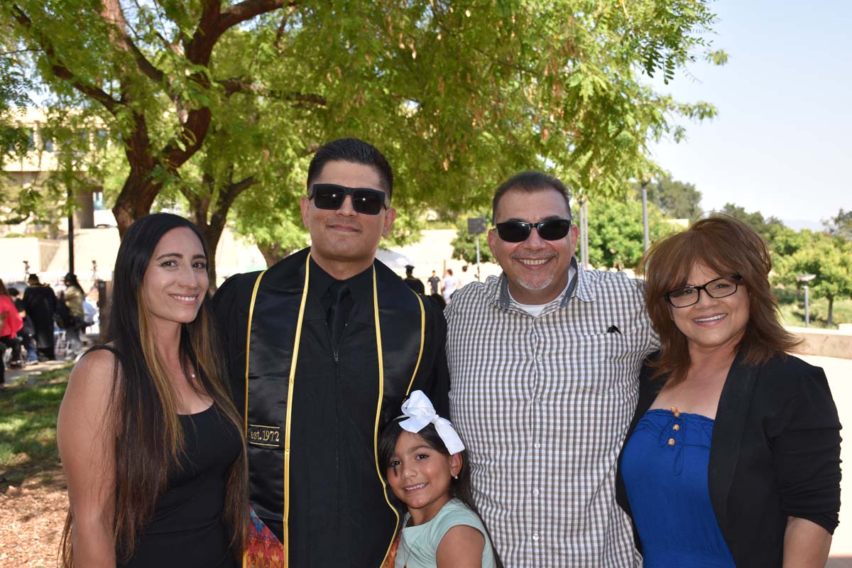 People enjoying Commencement