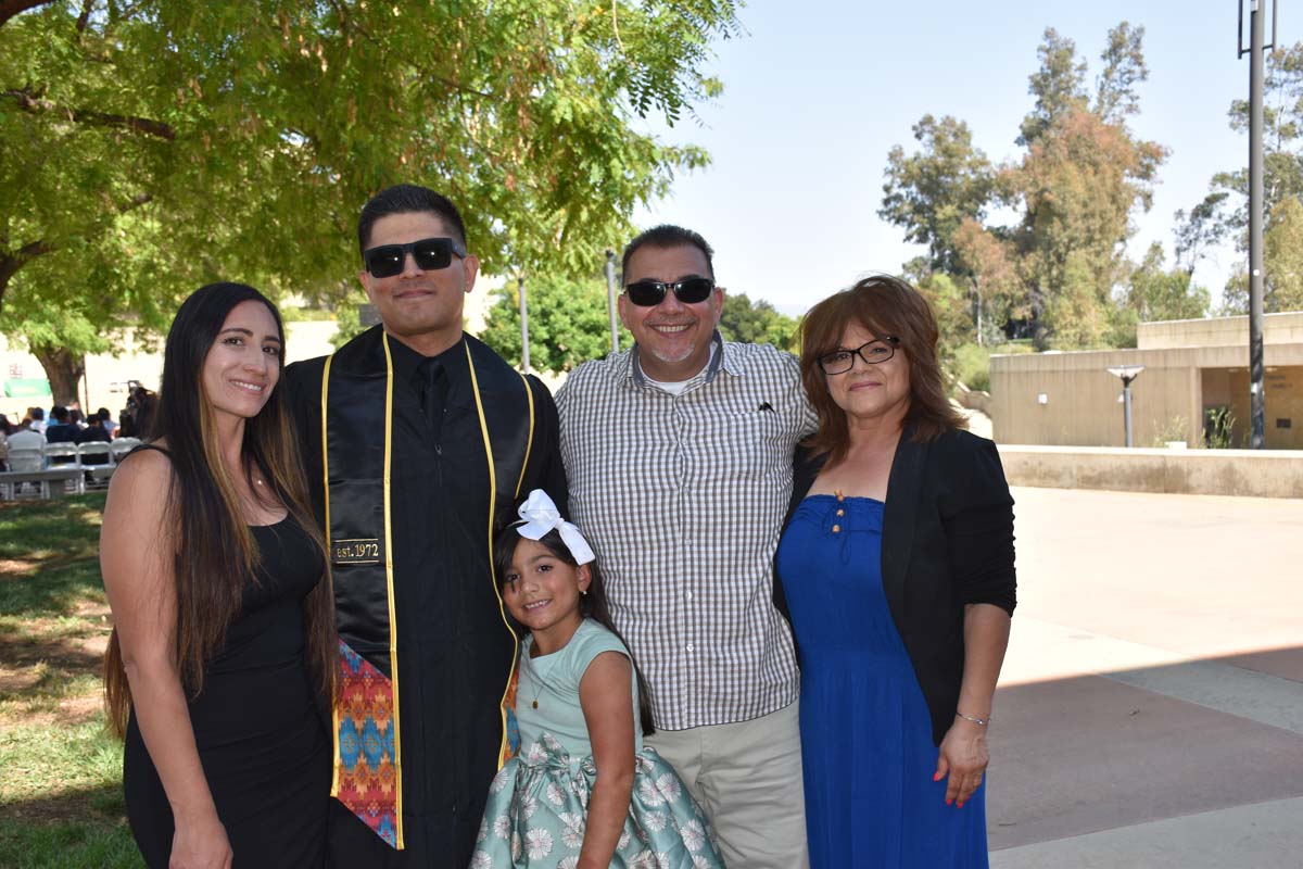 People enjoying Commencement