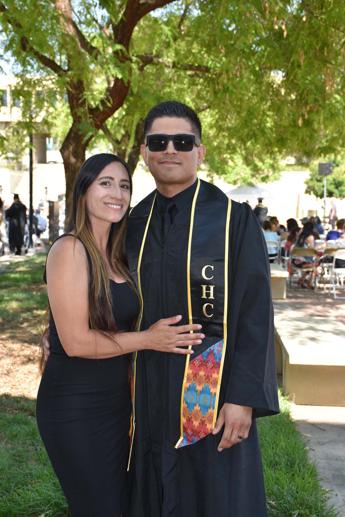 People enjoying Commencement