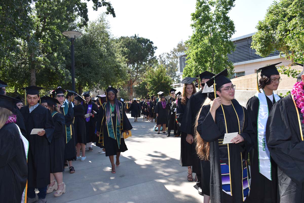 People enjoying Commencement