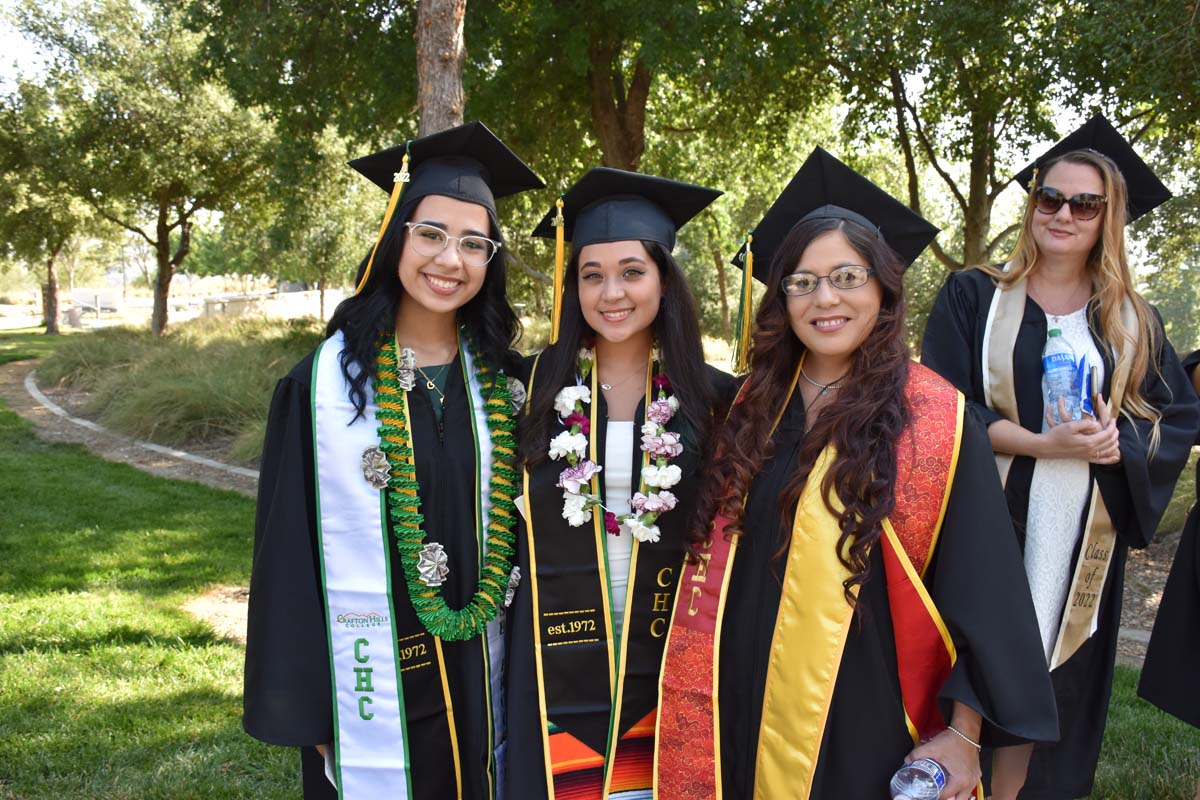 People enjoying Commencement