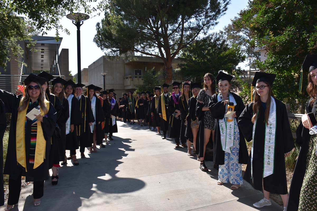 People enjoying Commencement