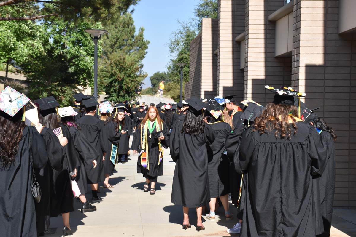 People enjoying Commencement