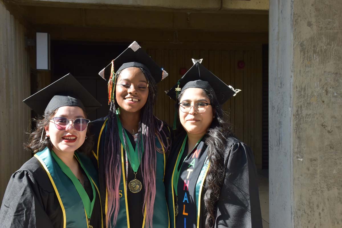 People enjoying Commencement