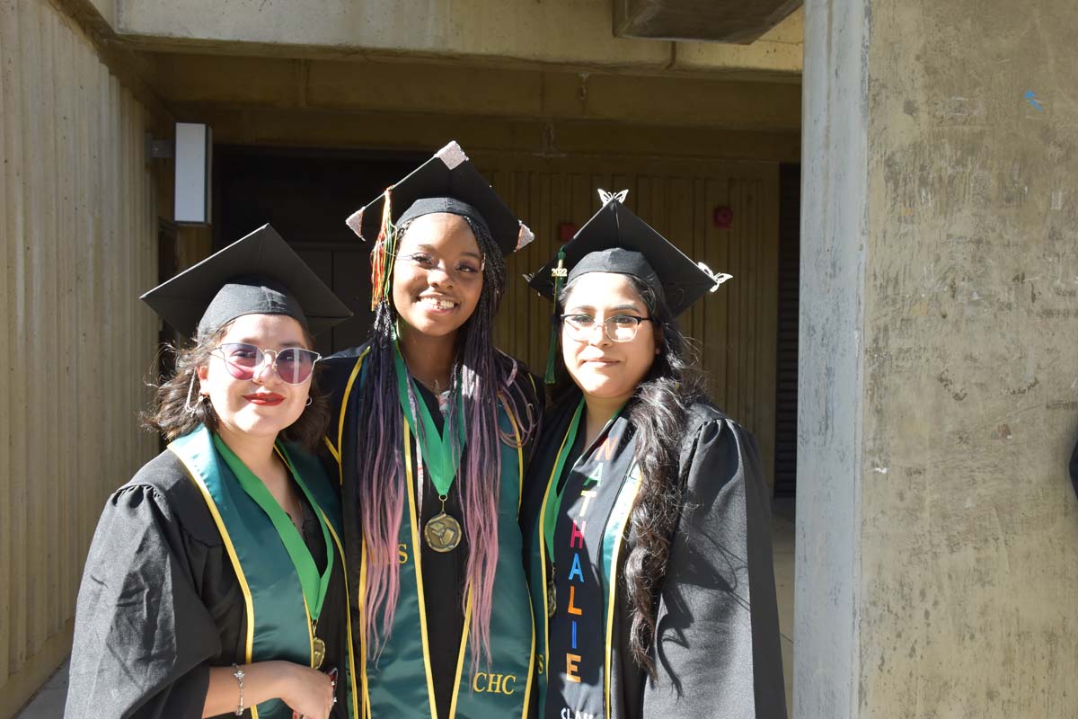 People enjoying Commencement