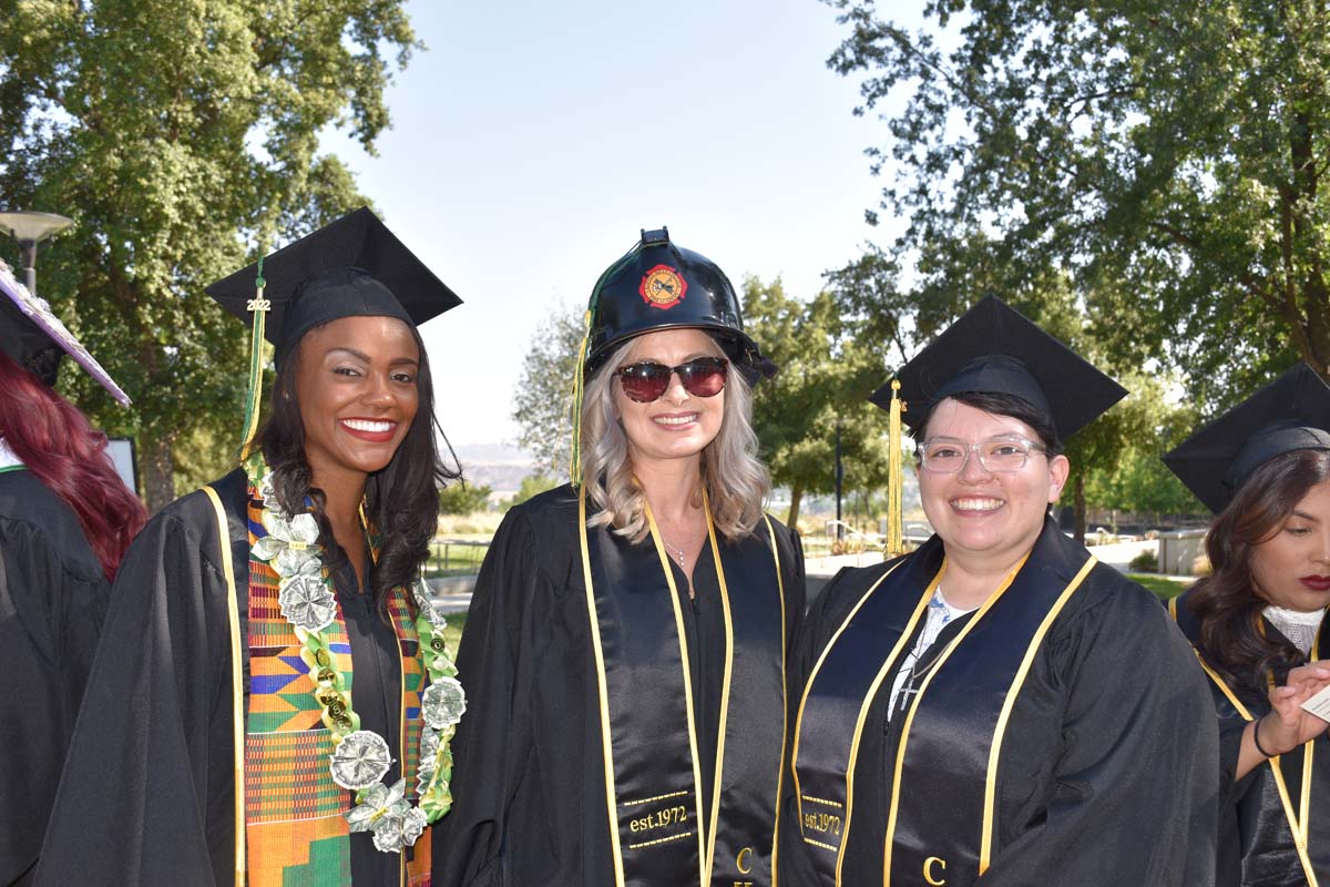 People enjoying Commencement