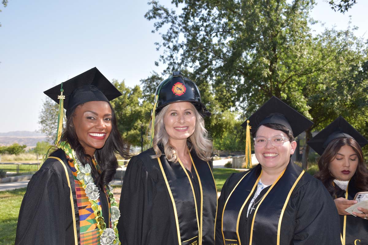 People enjoying Commencement