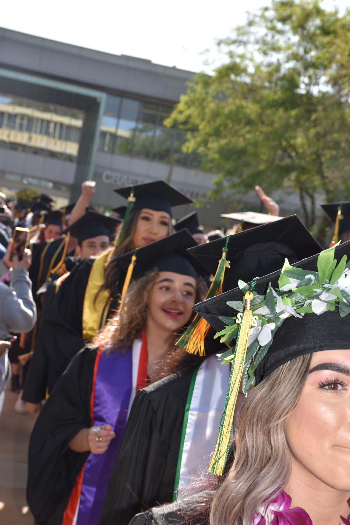 People enjoying Commencement