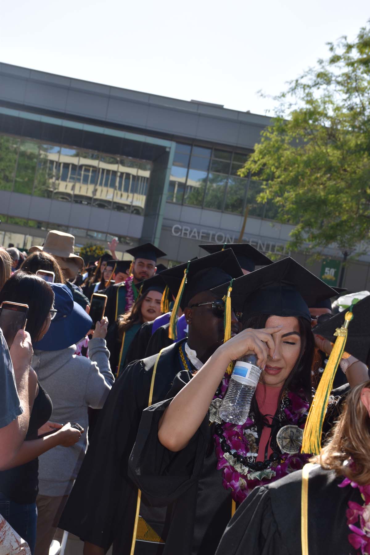 People enjoying Commencement