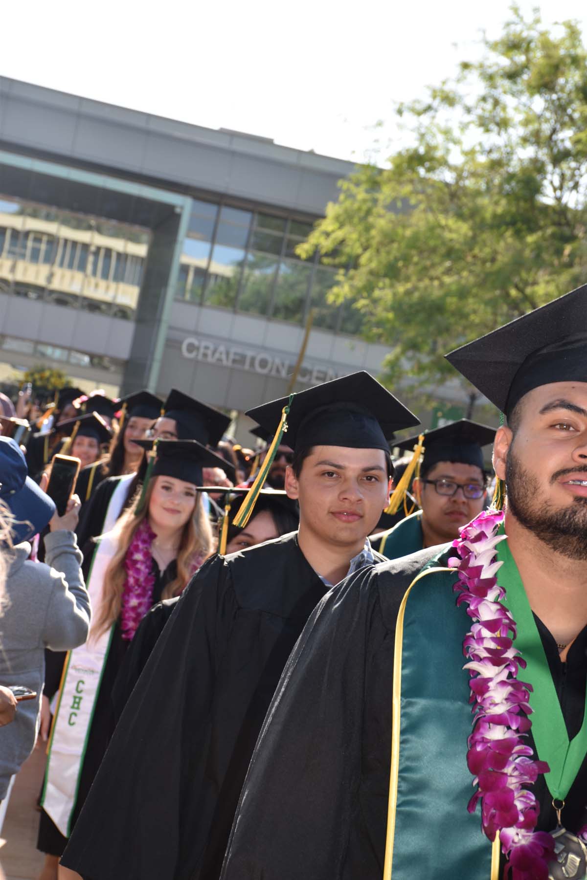 People enjoying Commencement