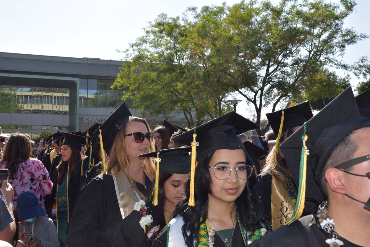 People enjoying Commencement