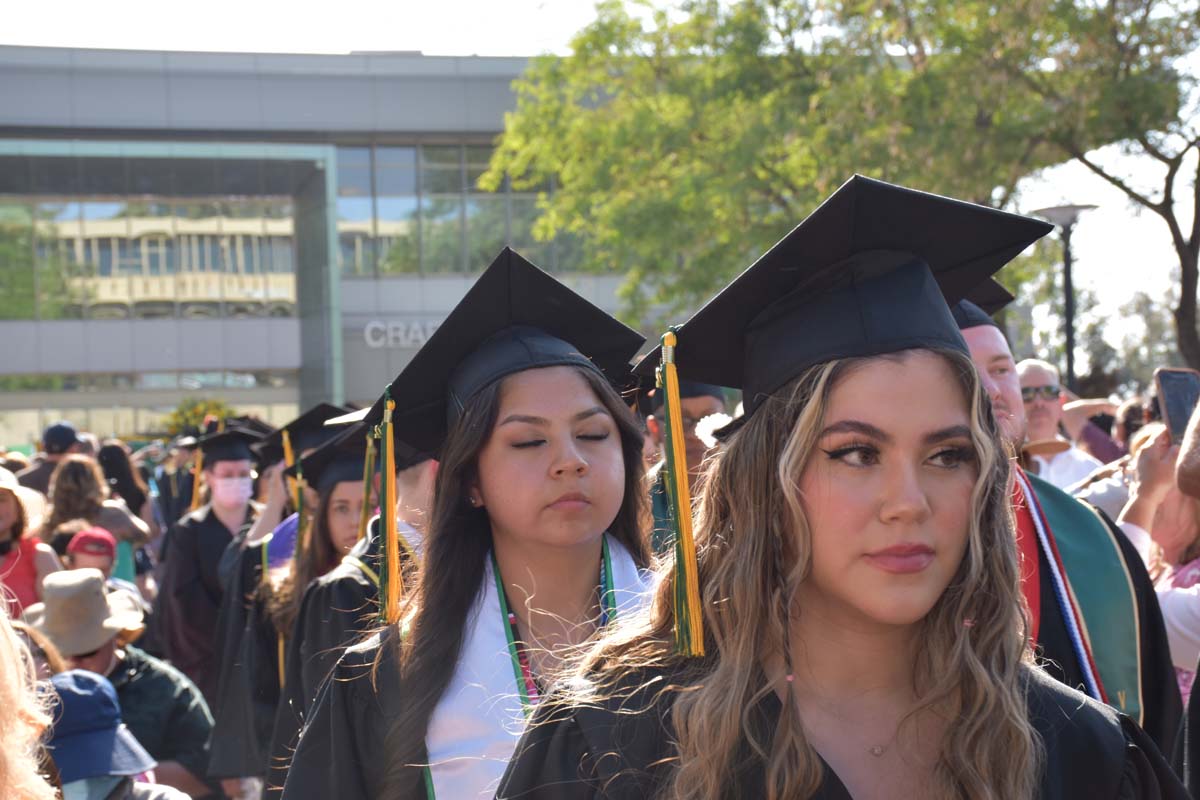 People enjoying Commencement