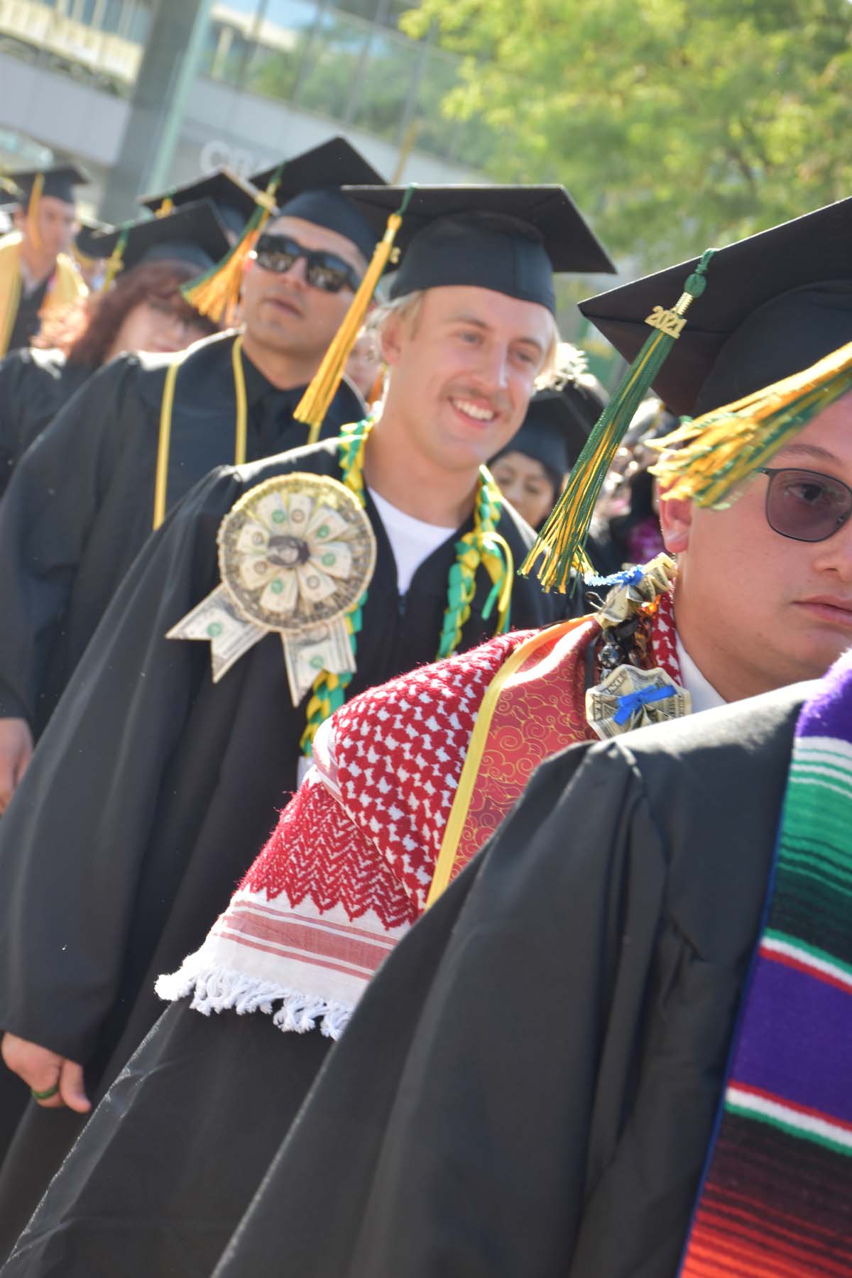 People enjoying Commencement