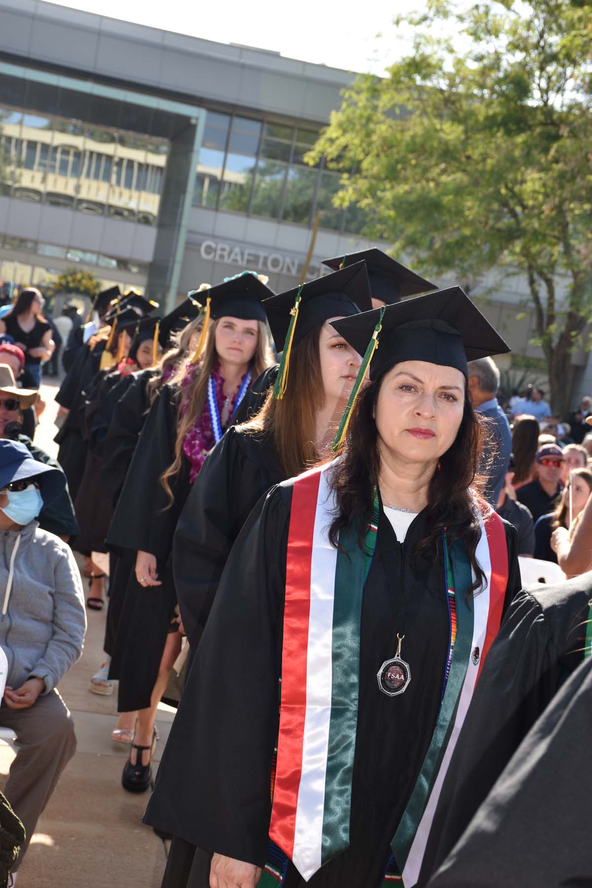 People enjoying Commencement