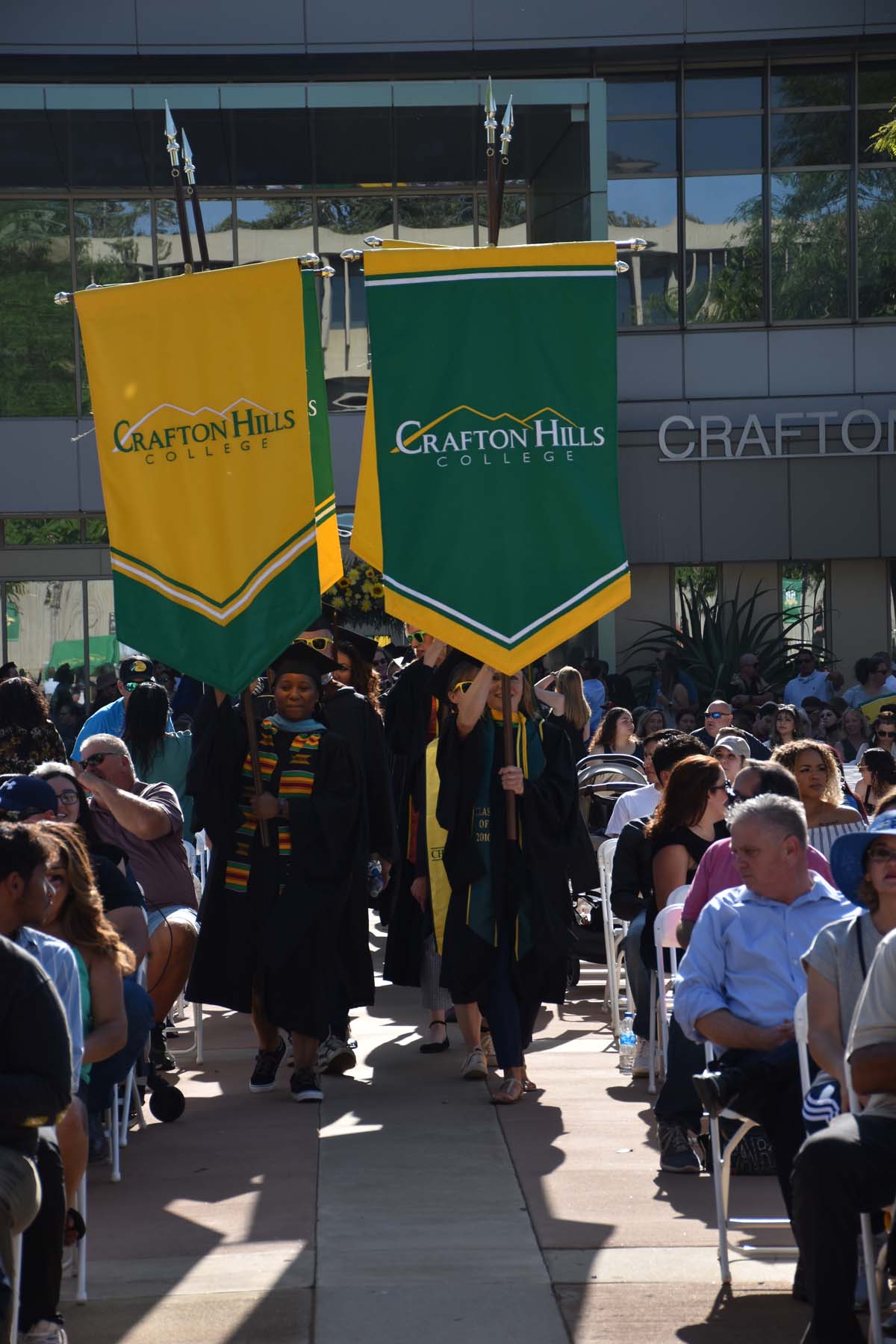 People enjoying Commencement