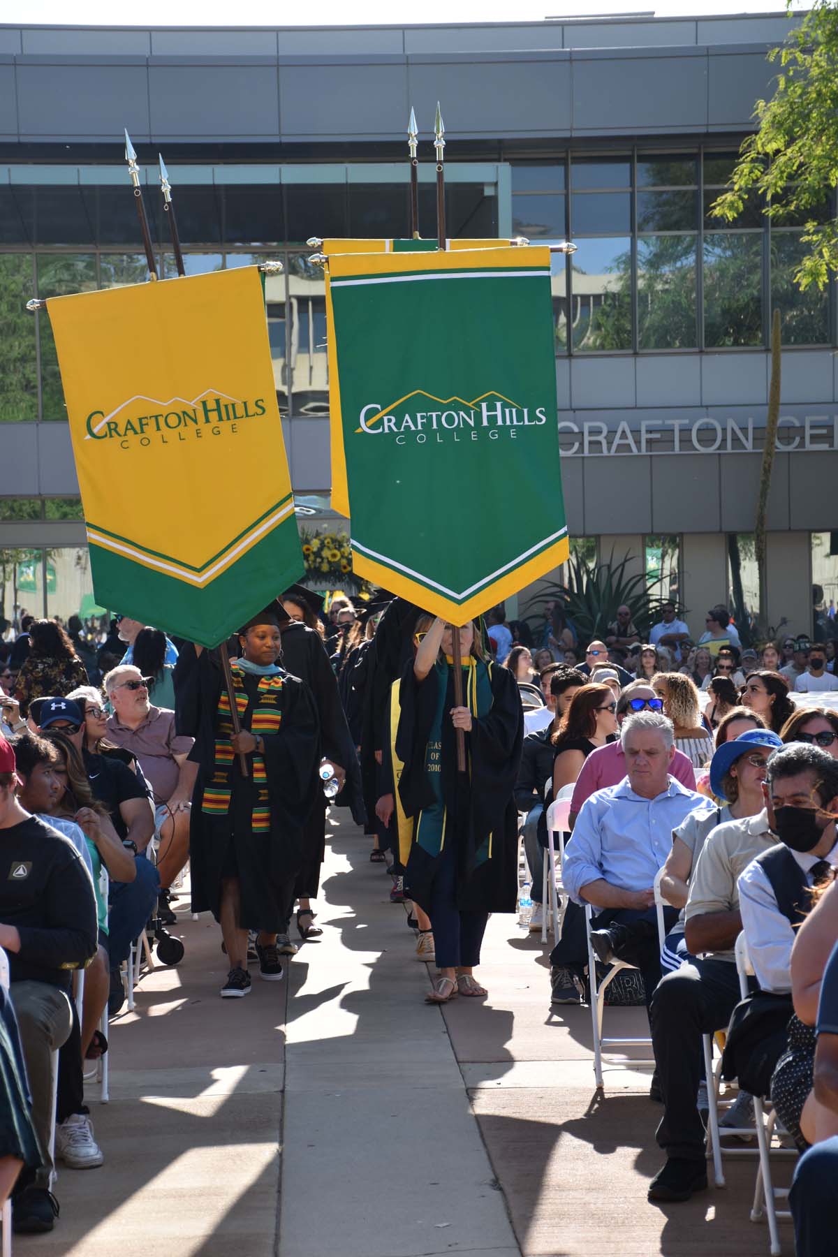 People enjoying Commencement