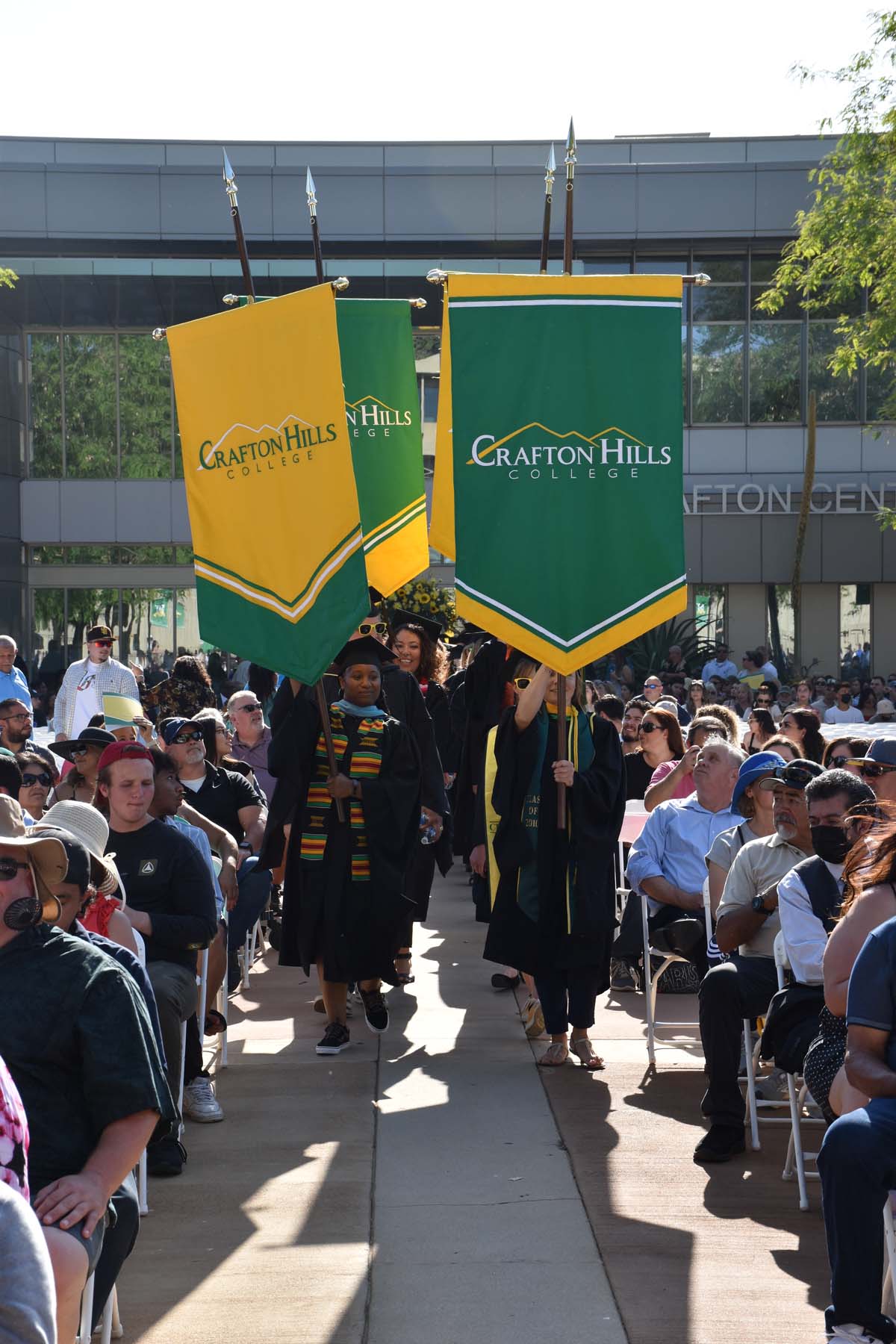 People enjoying Commencement