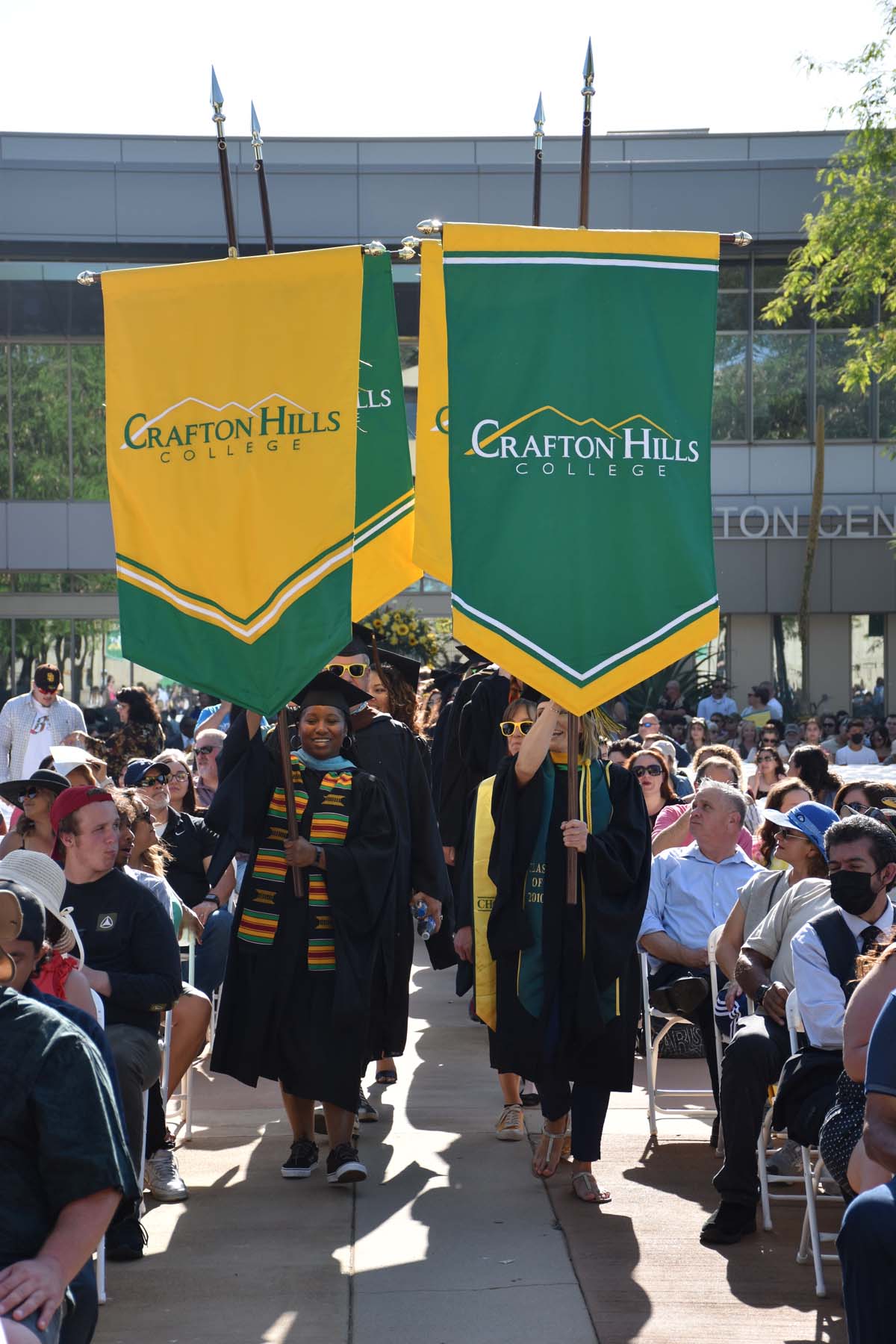 People enjoying Commencement