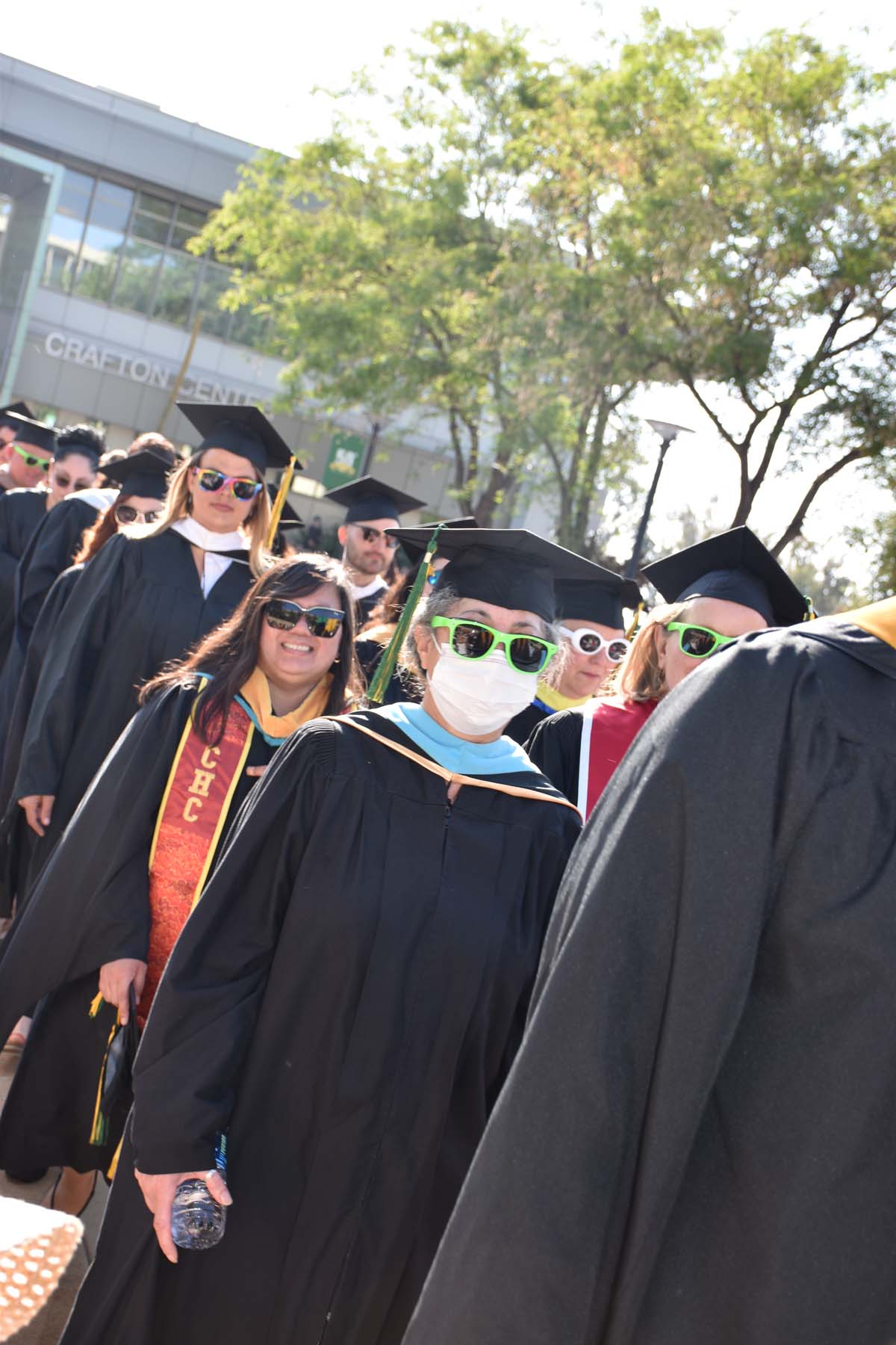 People enjoying Commencement