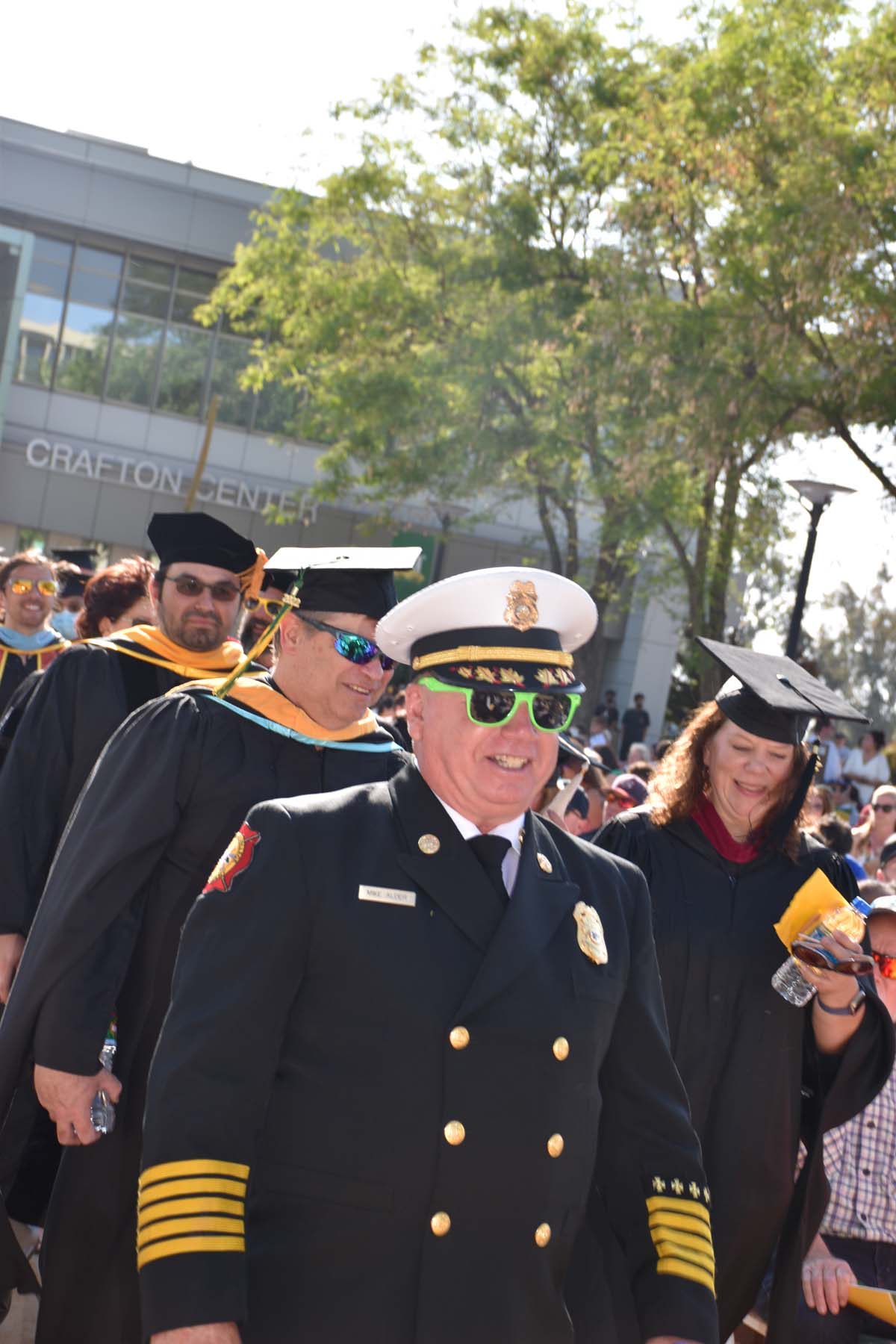 People enjoying Commencement