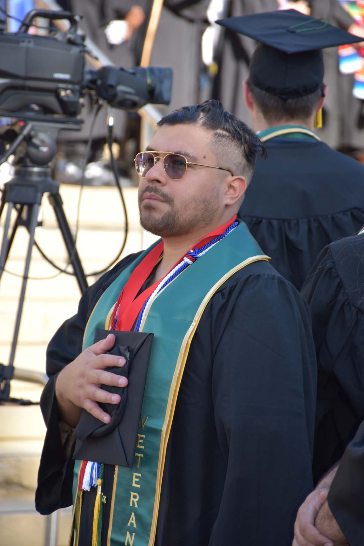 People enjoying Commencement