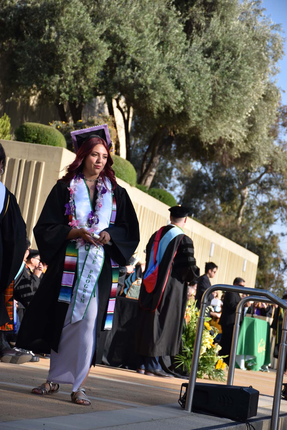 People enjoying Commencement