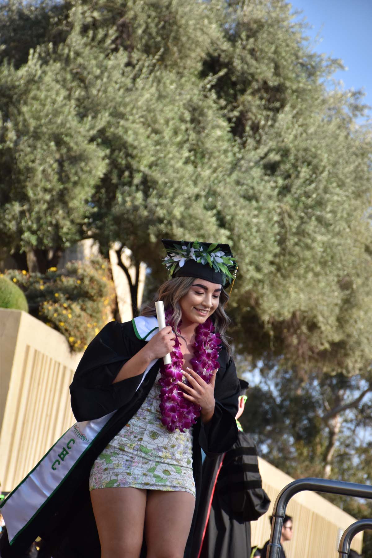 People enjoying Commencement