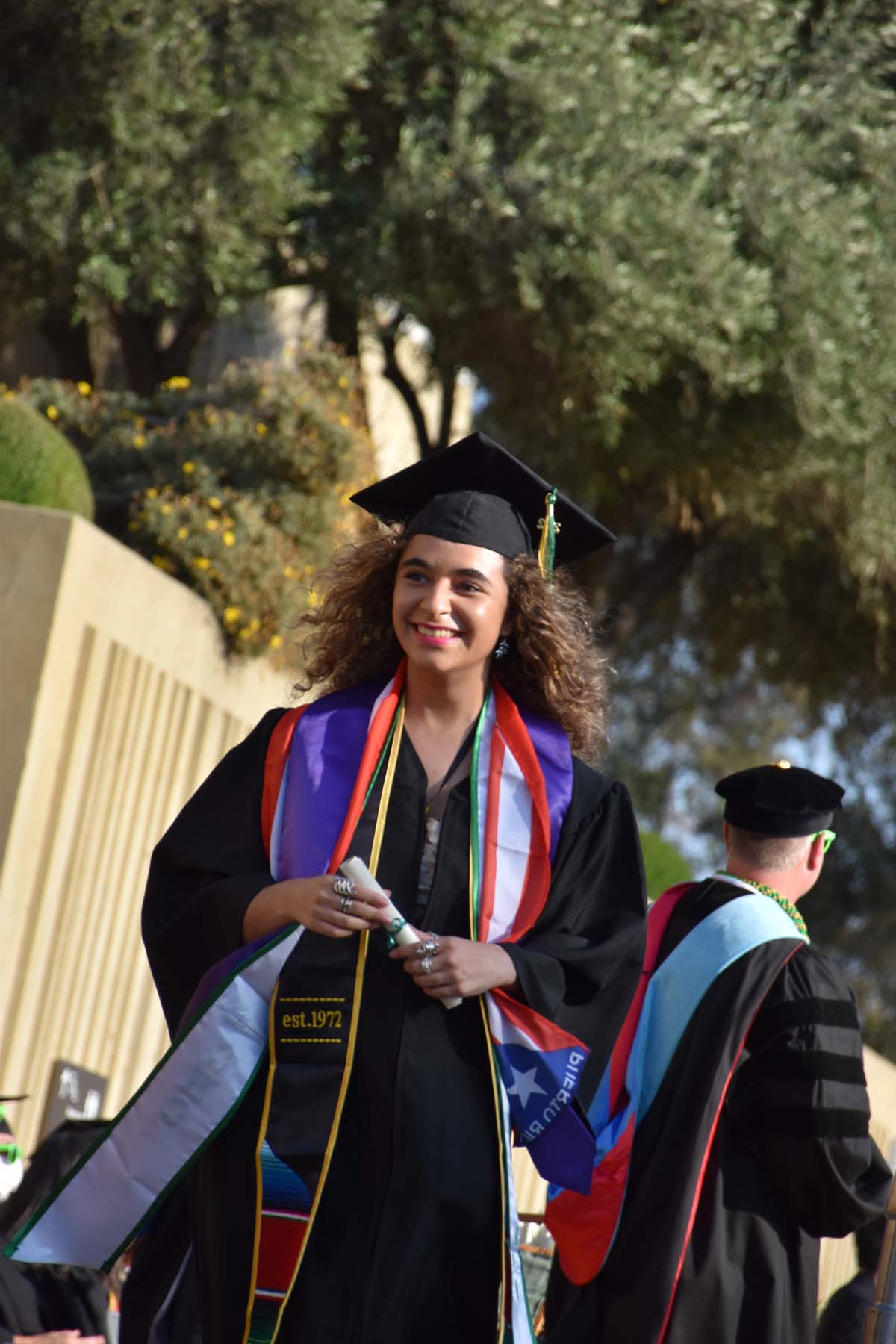 People enjoying Commencement